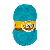 Пряжа ADELIA " MARCUS" 60% полиэстер, 40% шерсть 5 * 100 г 375 м №10 яр. голубой. Цена за упаковку 5 шт — фото 1