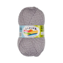 Пряжа ALPINA " ALPACA ACRO" 44% мериносовая шерсть, 38% акрил, 18% альпака 4 * 50г 150 м №08 св. серый. Цена за упаковку 4 шт — фото 1