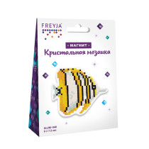 Кристальная ( алмазная) мозаика  " ФРЕЯ" ALVM- 040 магнит " Рыбка" 9 х 7. 5 см — фото 2