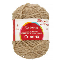 Пряжа из Троицка " Селена" 100% шерсть 5 * 100 г 160 м №530 св. натуральный. Цена за упаковку 5 шт — фото 1