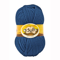Пряжа ADELIA " LUCAS" 70% шерсть, 30% акрил 5 * 100 г 218 м №14 джинсовый. Цена за упаковку 5 шт — фото 1