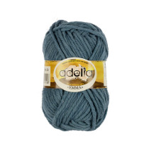 Пряжа ADELIA " EMMA" 80% акрил, 20% шерсть 10 * 50г 50 м №26 серо- голубой. Цена за упаковку 10 шт — фото 1