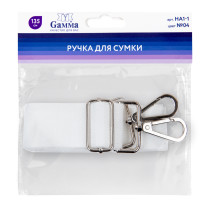 " Gamma" HA1- 1 Ручка для сумки, полиэстер 135 см 1 шт. №04 белый — фото 2