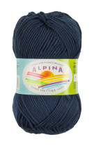 Пряжа ALPINA " MISTY" 70% хлопок, 30% шерсть 10 * 50г 105 м №05 синий. Цена за упаковку 10 шт — фото 1