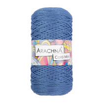 Пряжа ARACHNA " Cord Mini" 100% полиэфир 3 * 75 г ± 10 г 200 м №05 джинсовый. Цена за упаковку 3 шт — фото 2