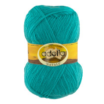 Пряжа ADELIA " NATALI" 100% акрил 10 * 50г 300 м №25 св. бирюзовый. Цена за упаковку 10 шт — фото 1