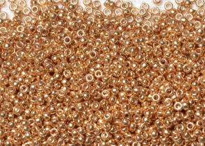 Бисер Япония MIYUKI Seed Beads 15/0 5г 1053 оцинкованное желтое золото — фото 1
