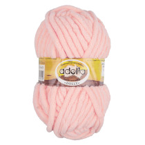 Пряжа ADELIA " DOLLY" 100% полиэстер 5 * 100 г 40 м №27 св. персиковый. Цена за упаковку 5 шт — фото 1