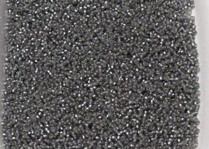 Бисер Япония MIYUKI Seed Beads 15/0 100г 0021F серый матовый серебряная линия внутри — фото 4