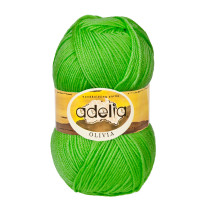 Пряжа ADELIA " OLIVIA" 60% акрил, 40% шерсть 5 * 100 г 250 м №10 зеленый. Цена за упаковку 5 шт — фото 1