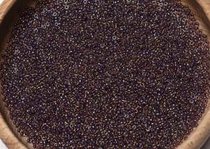 Бисер Япония MIYUKI Seed Beads 15/0 100г 1839 топаз радужный аметистовая линия внутри — фото 5