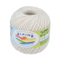Пряжа ALPINA "LENA" 100% мерсеризованный хлопок 10 * 50г 280 м №07 св. св. бежевый. Цена за упаковку 10 шт — фото 1