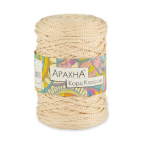 Пряжа ARACHNA " Cord Classic" 100% полиэфир 3 * 200 г ± 10 г 100 м №14 бежевый. Цена за упаковку 3 шт — фото 1