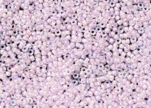 Бисер Япония MIYUKI Seed Beads 15/0 5г 0272 кристалл радужный розовая линия внутри — фото 1