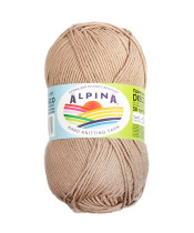 Пряжа ALPINA "DISCO" 86% хлопок, 14% полиамид 10 * 50г 150 м №06 бежевый. Цена за упаковку 10 шт — фото 1