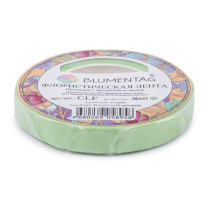 " Blumentag" CLF Флористическая лента 12 мм 27. 4 м 60 бл. салатовый — фото 1