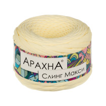 Пряжа ARACHNA " Sling Maxi" 100% хлопок 4 * 300 г ± 30 г 100 м №51 св. желтый. Цена за упаковку 4 шт — фото 1