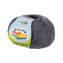 Пряжа ALPINA " ORNELLA MERINO" 100% мериносовая шерсть 10 * 50г 125 м №700 серый. Цена за упаковку 10 шт — фото 1