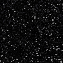 Бисер Чехия BUGLES 351- 12001 0. 5 " 1. 6 мм 50 г 23980 черный — фото 1