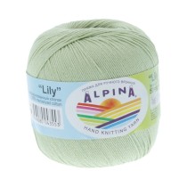 Пряжа ALPINA "LILY" 100% мерсеризованный хлопок 10 * 50г 175 м №159 салатовый. Цена за упаковку 10 шт — фото 2