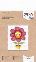 " Klart" набор для вышивания 8- 377 " Красный цветочек"  — фото 2