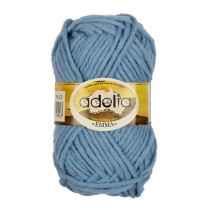 Пряжа ADELIA " EMMA" 80% акрил, 20% шерсть 10 * 50г 50 м №09 т. серый- св. серый. Цена за упаковку 10 шт — фото 2