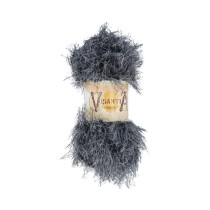 Пряжа VISANTIA " KUZU" 70% полиэстер, 30% нейлон 5 * 100 г 55 м №13 чёрно- белый. Цена за упаковку 5 шт — фото 1