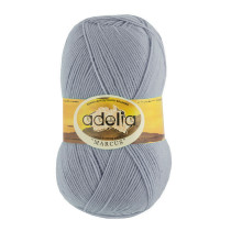 Пряжа ADELIA " MARCUS" 60% полиэстер, 40% шерсть 5 * 100 г 375 м №26 св. св. серый. Цена за упаковку 5 шт — фото 1