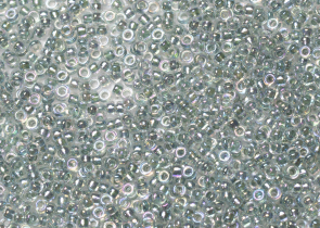 Бисер Япония MIYUKI Seed Beads 15/0 100г 0263 кристалл линия внутри из морской пены — фото 1