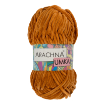 Пряжа ARACHNA "UMKA" 100% полиэстер 5 * 100 г 120 м №28 горчичный. Цена за упаковку 5 шт — фото 1