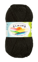 Пряжа ALPINA " MISTY" 70% хлопок, 30% шерсть 10 * 50г 105 м №02 ЧЕРНЫЙ. Цена за упаковку 10 шт — фото 1