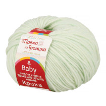 Пряжа из Троицка " Кроха" 80% акрил, 20% шерсть 10 * 50г 135 м №1310 св. мята. Цена за упаковку 10 шт — фото 1