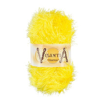 Пряжа VISANTIA " TRAFKA" 100% полиэстер 5 * 100 г 150 м №0057 яр. желтый. Цена за упаковку 5 шт — фото 1