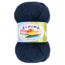 Пряжа ALPINA "BABY SUPER SOFT" 50% хлопок, 50% бамбук 10 * 50г 150 м №16 джинсовый. Цена за упаковку 10 шт — фото 1