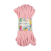 Пряжа ARACHNA " Craft Maxi" 75% хлопок, 25% фибра 3 * 268 г 15. 24 м №04 розовый. Цена за упаковку 3 шт — фото 2
