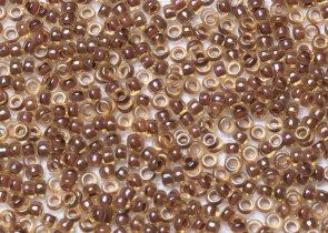 Бисер Япония MIYUKI Seed Beads 15/0 5г 0379 светло-топаз блестящий лиловый линия внутри — фото 1