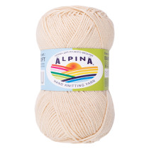 Пряжа ALPINA "BABY SUPER SOFT" 50% хлопок, 50% бамбук 10 * 50г 150 м №12 св.бежевый. Цена за упаковку 10 шт — фото 1
