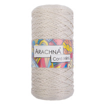 Пряжа ARACHNA " Cord Mini" 100% полиэфир 3 * 75 г ± 10 г 200 м №01 молочный. Цена за упаковку 3 шт — фото 1
