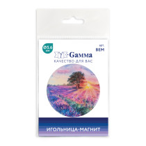 " Gamma" BEM Игольница- магнит в пакете с еврослотом №13 Закат в поле — фото 1