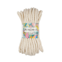 Пряжа ARACHNA " Craft Maxi" 90% хлопок, 10% фибра 3 * 268 г 15. 24 м №01 натуральный. Цена за упаковку 3 шт — фото 2