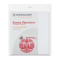 Канва К16 " Zweigart" Aida Premium №16 100% хлопок 30 х 40 см ± 2 см 100 белый — фото 4