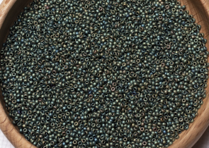 Бисер Япония MIYUKI Seed Beads 15/0 100г 2008 патина ирис матовый металлизированный — фото 5