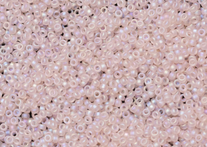 Бисер Япония MIYUKI Seed Beads 15/0 5г 0155FR розовый прозрачный бледный радужный матовый — фото 1