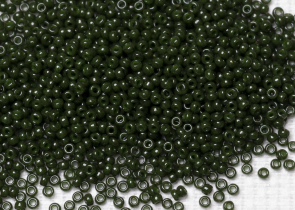 Бисер Япония MIYUKI Seed Beads 15/0 100г 1488 окрашенный оливковый непрозрачный — фото 1