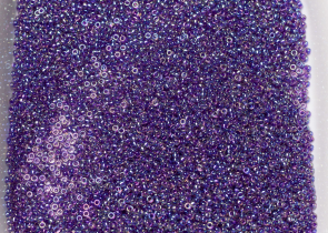 Бисер Япония MIYUKI Seed Beads 15/0 5г 0356 аметист радужный фиолетовая линия внутри — фото 4