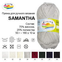 Пряжа ALPINA " SAMANTHA" 75% вискоза, 25% полиэстер 10 * 50г 160 м №06 т. изумрудный. Цена за упаковку 10 шт — фото 3