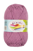 Пряжа ALPINA " MISTY" 70% хлопок, 30% шерсть 10 * 50г 105 м №08 бл. лиловый. Цена за упаковку 10 шт — фото 1
