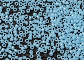 Бисер Япония MIYUKI Seed Beads 15/0 5г 0413 бирюзовый синий непрозрачный — фото 2