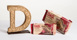 " DAS" Масса для лепки ( паста) с эффектом дерева WOOD 350 г F348700 — фото 2