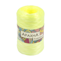 Пряжа ARACHNA " Raffia" 100% полипропилен 5 * 50г ± 10 г 200 м №16 св. желто- зеленый. Цена за упаковку 5 шт — фото 1